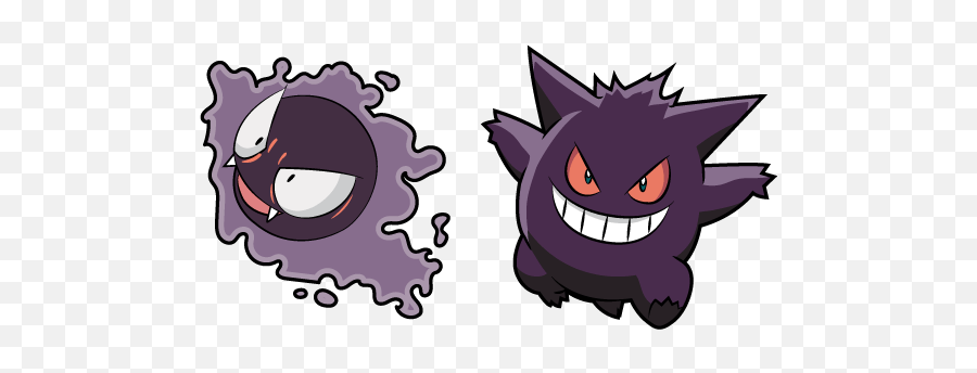 Pokemon Gastly And Gengar Cursor U2013 Custom Browser - Gengar Pokemon Png,Gengar Png