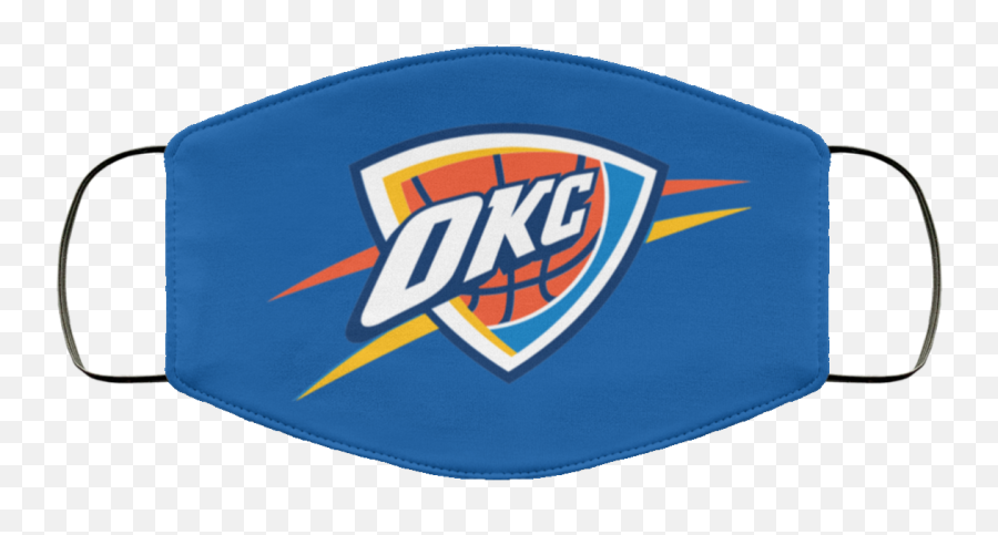 Oklahoma City Thunder Face Mask - Oklahoma City Thunder Png,Oklahoma City Thunder Logo Png