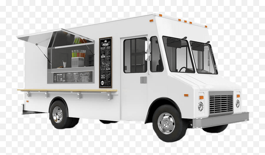 White Food Truck Transparent Png - Propane Generator Food Truck,Truck Png