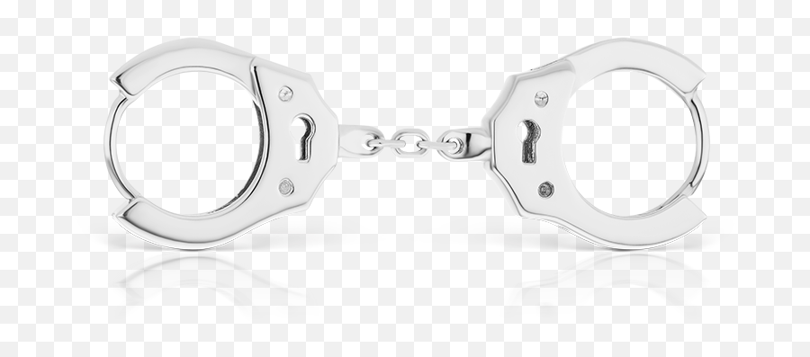 8mm Handcuff Clickers With Short Chain Maria Tash - Solid Png,Handcuffs Transparent