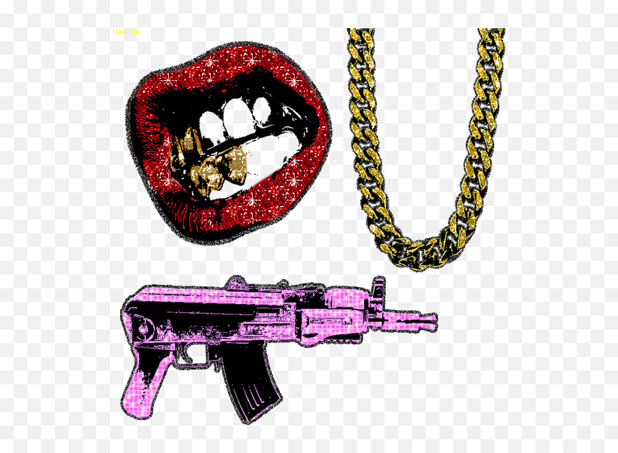Top Chain Gun Stickers For Android U0026 Ios Gfycat - Bling Gifs Png,Transparent Guns