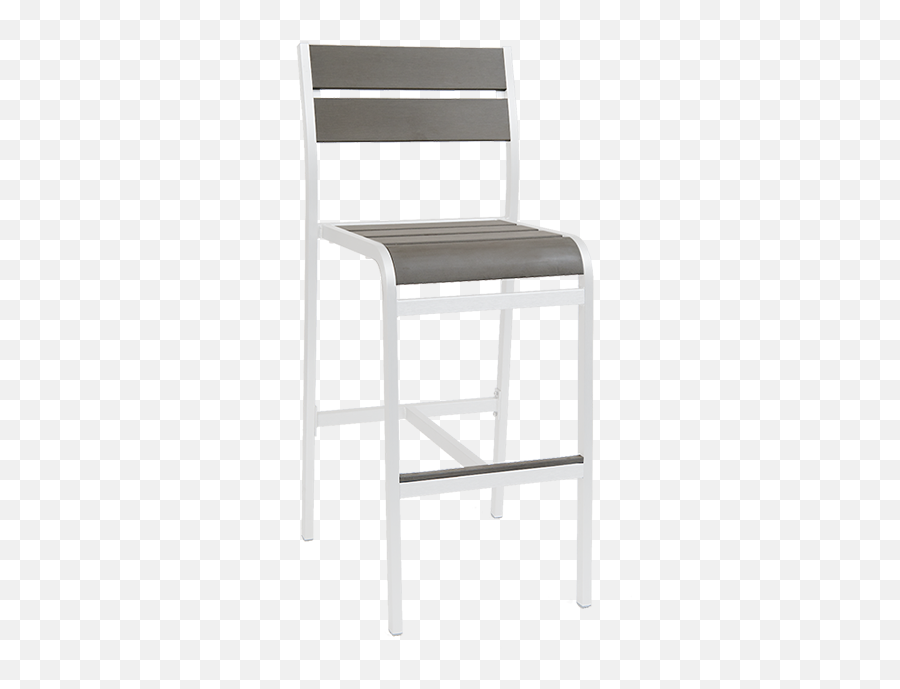 White Powder Coated Aluminum Barstool - Solid Png,White Powder Png