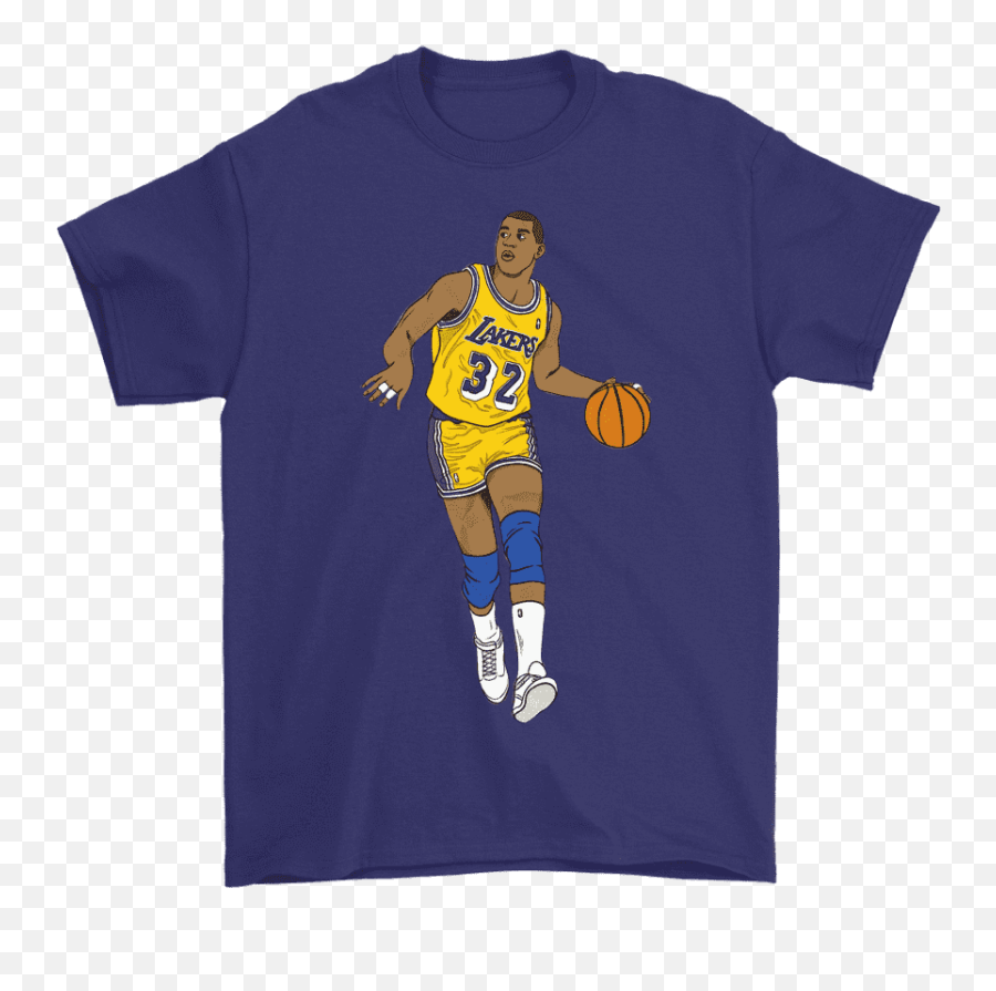 Nba Basketball Magic Johnson Cartoon Shirt Shirts - Disney Star Wars Shirts Png,Magic Johnson Png