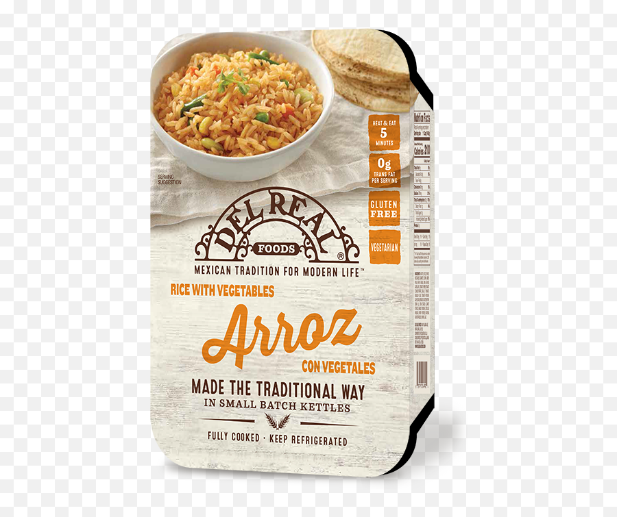 Del Real Foods Arroz Rice With Vegetables 150 Lb - Del Real Rice Png,Arroz Png