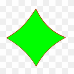 Bright Green Diamond Shape Clip Art - vector Light png