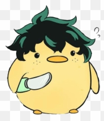 Ducks Midoriya Cute Deku Sticker By Rafita The Anime - Deku Pollito Con Cuchillo png