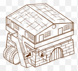 Vector Clip Art Of Role Play Game Map Icon For An Inn - Inn Clip Art png