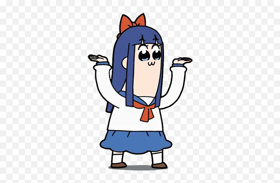 Pop Team Epic 4 Sticker Pack - Stickers Cloud Fictional Character Png,Popuko Icon