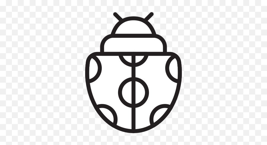 Ladybug Free Icon - Iconiconscom Beetle Outline Png,Ladybug Icon Leaf