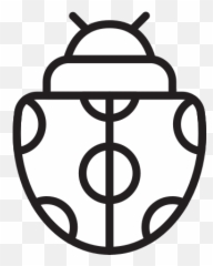Ladybug Free Icon - IconIconscom Beetle Outline png