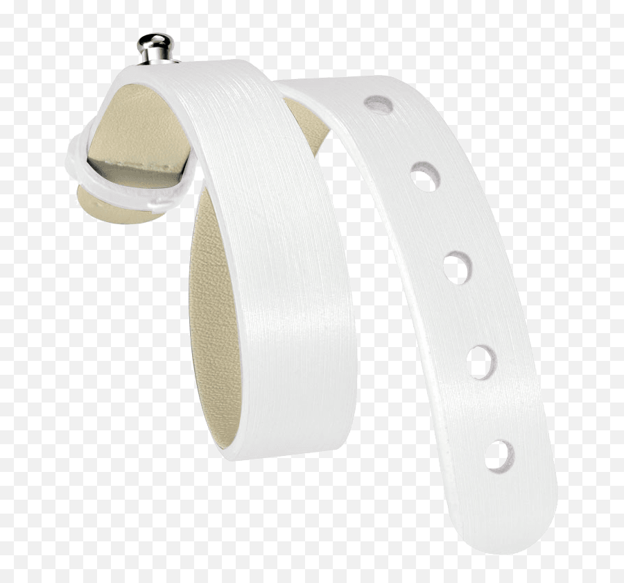 White Silk Calf Strap - For Steel Icon Model 10siw Solid Png,Icon Models