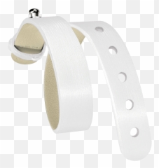 White Silk Calf Strap - For Steel Icon Model 10SIW Solid png