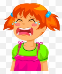 Girl Crying Png Transparent - Cartoon Kid