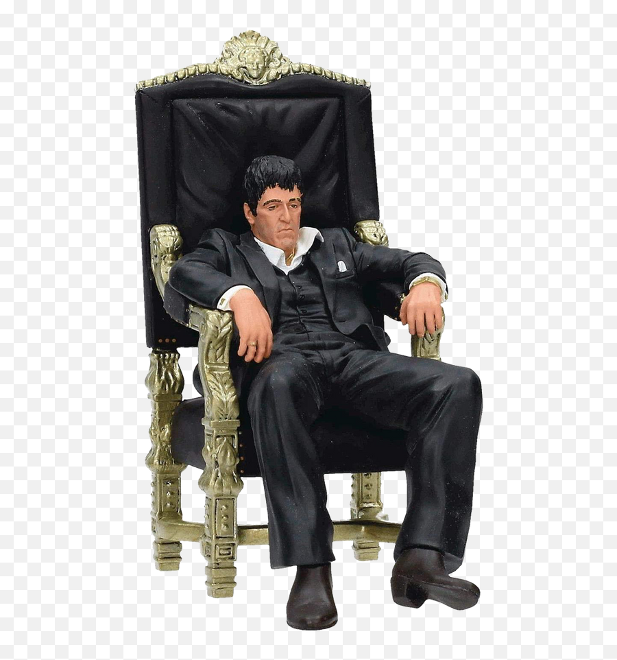 Scarface Tony Montana Throne Movie Icon Edition Figure Statue Sd Toys - Tony Montana Figure Png,Frozen Throne Icon