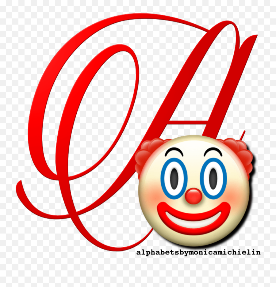 Clown Emoticon Emoji Alphabet Png - Shimmer And Shine Alphabet,Clown Emoji Png