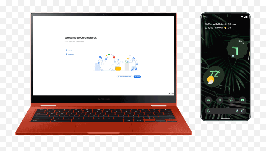 Google Makes It Easier To Link Android Devices Pcs Smart - Cloud Computing Animated Animated Gif Transparent Laptop Png,What Is The Eye Icon On My Samsung Tablet