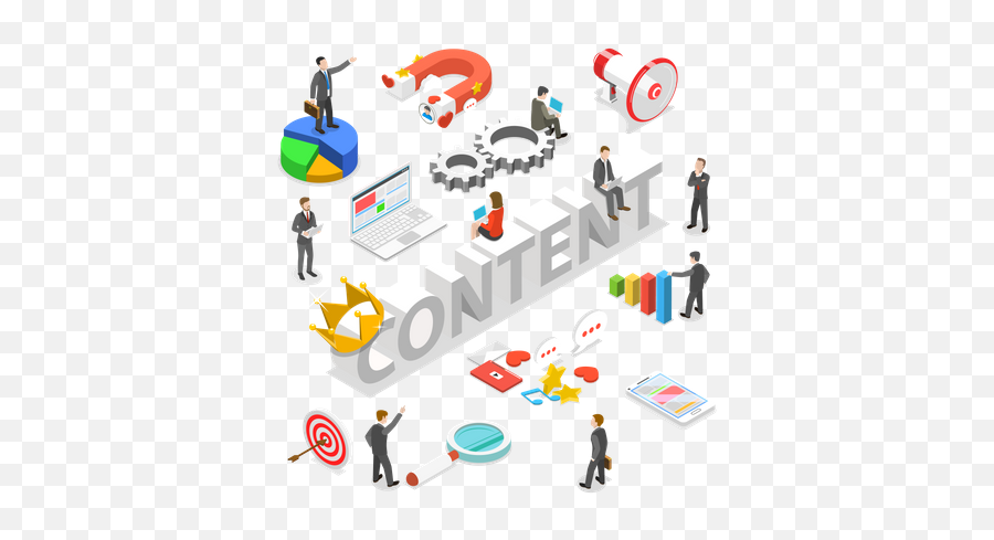 Content Marketing Icon - Download In Colored Outline Style Sharing Png,Marketing Icon Vector