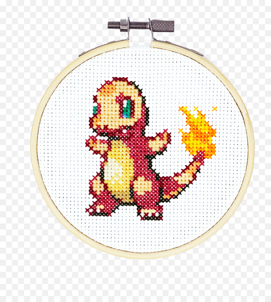 Charmander - Diy Cross Stitch Kit Pixel Art Transparent Pokemon Png,Bulbasaur Icon