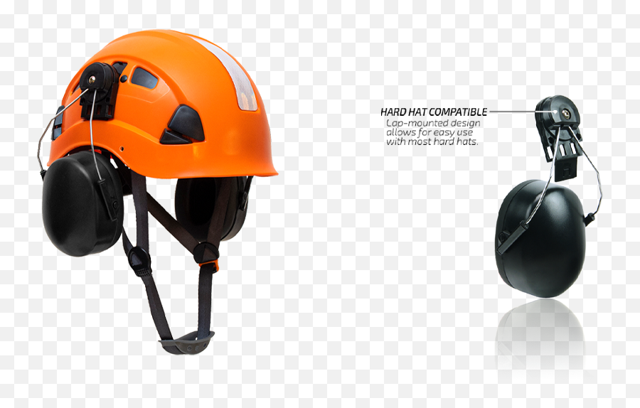 Ear Muffs For The Defender Safety H1 - Ch Hard Hat 24db Bicycle Helmet Png,Icon Helmet Visor Clips