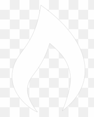 Holy Spirit Flame Clipart - White Vector Png