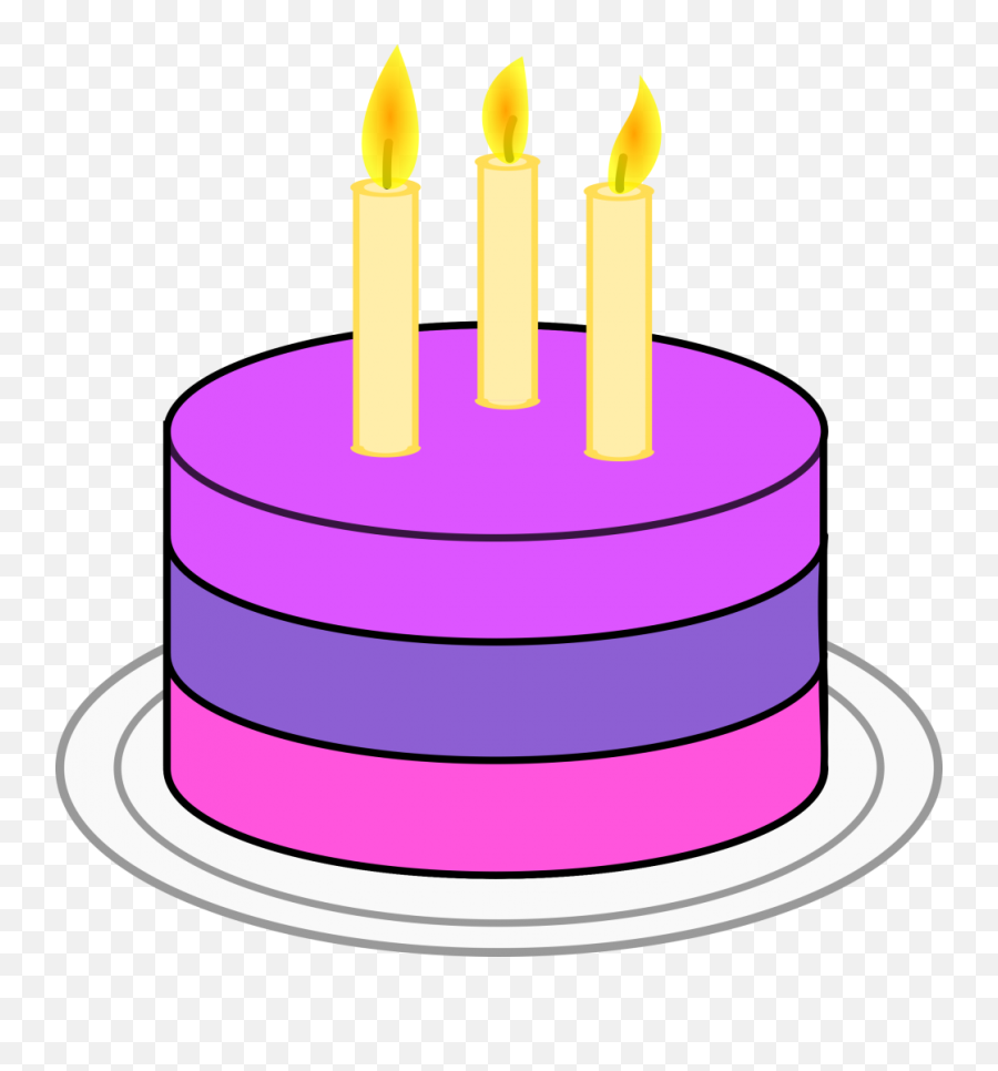 Sour Cherry Birthdaycake Cake - Simple Clipart Birthday Cake Png,Birthday Cake Clipart Transparent Background