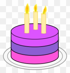 Sour Cherry Birthdaycake Cake - Simple Clipart Birthday Cake Png,Birthday Cake Clipart Transparent Background
