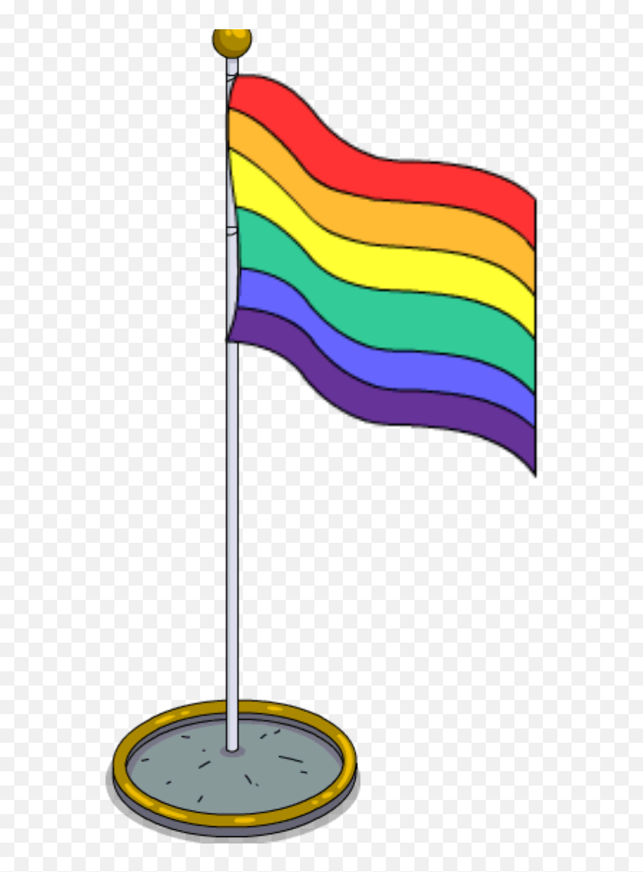 Download Rainbow Flag Pole - Cartoon Gay Pride Flag Png,Gay Pride Flag Png