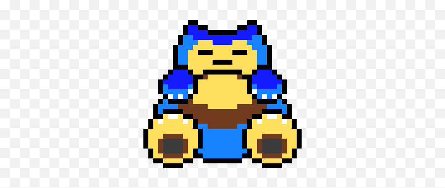 Snorlax Pixel Art Maker - Pixel Art Pokemon Png,Snorlax Png