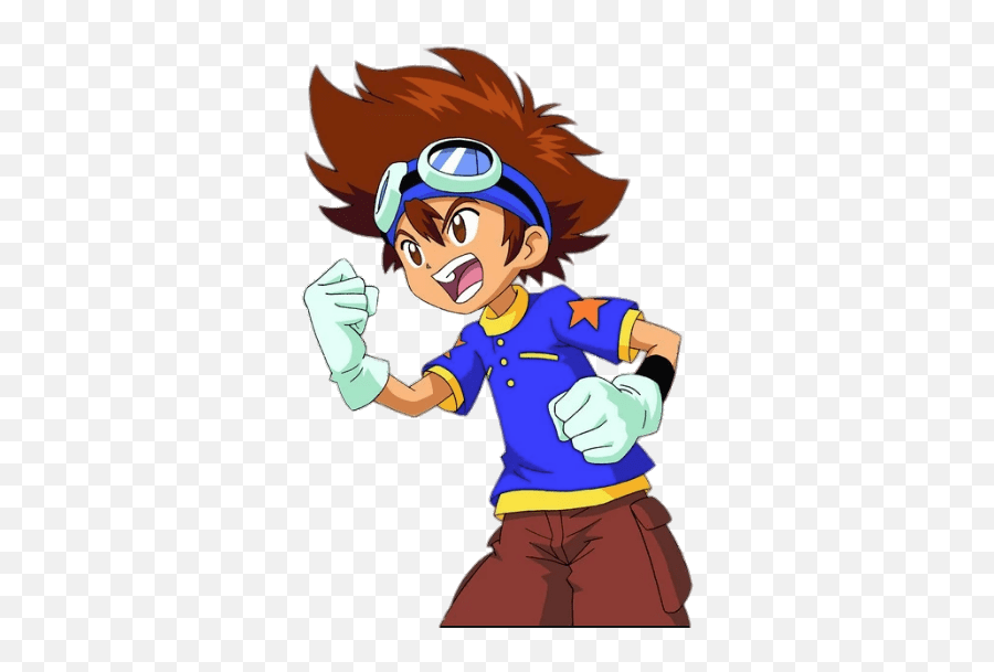 Tai Kamiya Fist Up Transparent Png - Tai Kamiya,Digimon Png