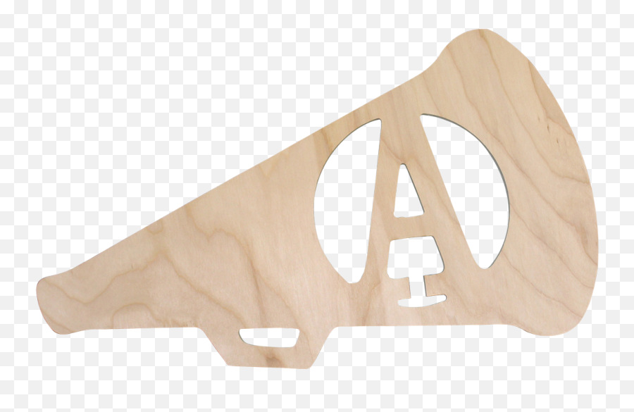 Monogrammed Wall Decor Cheer Megaphone - Plywood Png,Cheer Png