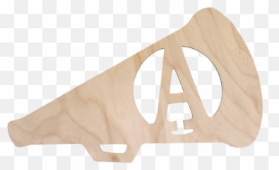 Monogrammed Wall Decor Cheer Megaphone - Plywood Png,Cheer Png