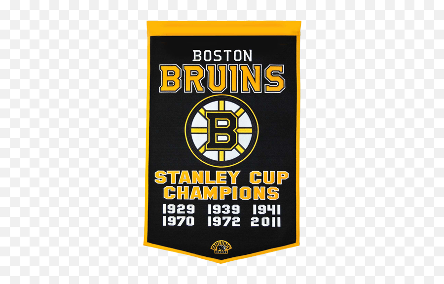 Boston Bruins Stanley Cup Championship Dynasty Banner - With Hanging Rod Boston Bruins Png,Stanley Cup Png
