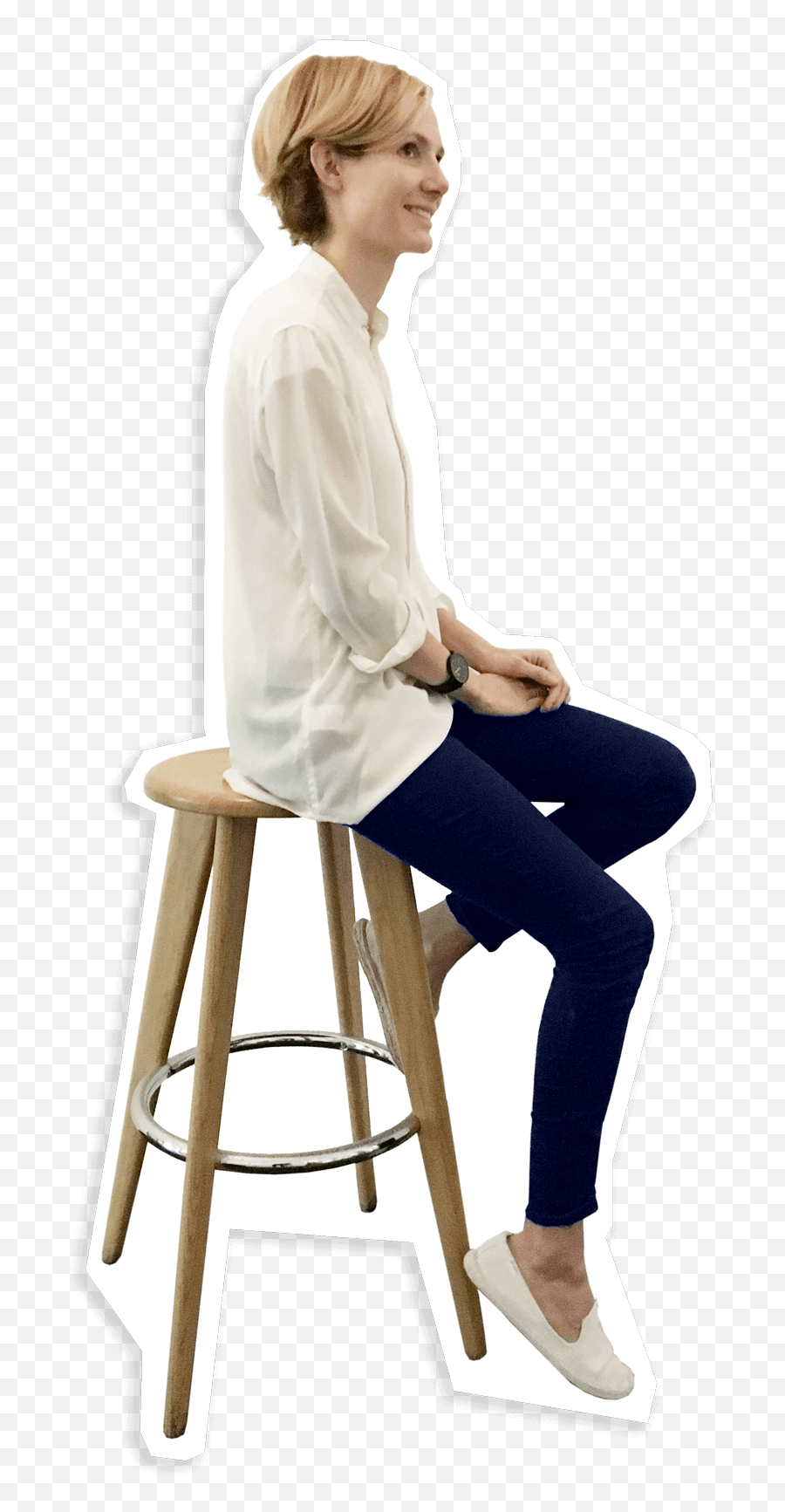 About - Sitting On Stool Png,Person Sitting Png