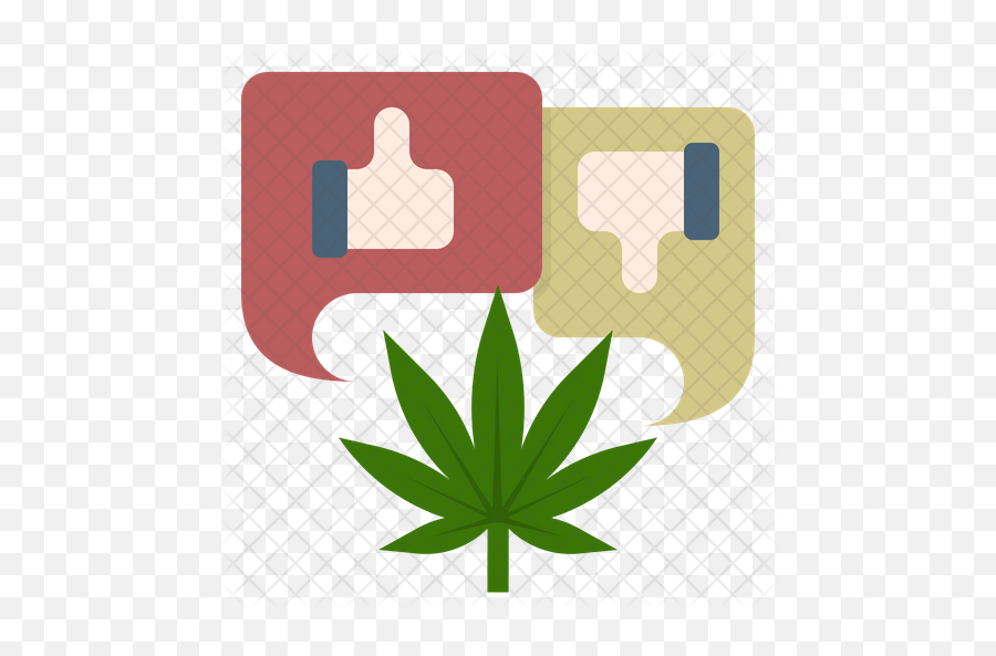 Cannabis Effect Icon Of Flat Style - Transparent Background Png Weed Leaf,Cannabis Png