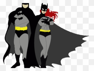 Superhero Robin Clipart Batgirl - Batman And Batgirl Png,Batgirl Transparent