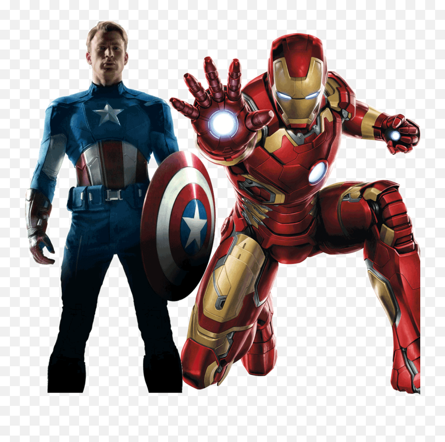 Captain America Png - Iron Man Png Hd Transparent Cartoon Captain America Vs Iron Man Png,Captain America Transparent Background