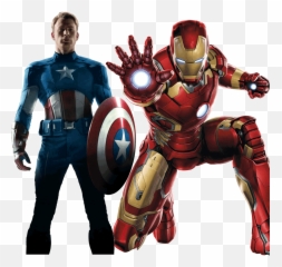 Captain America Png - Iron Man Png Hd Transparent Cartoon Captain America Vs Iron Man Png,Captain America Transparent Background