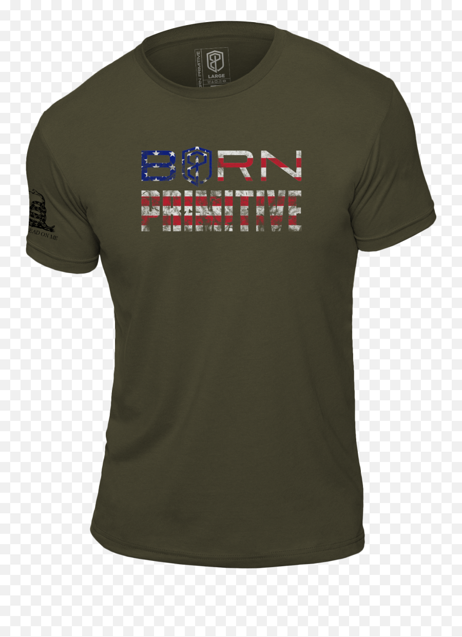 The Patriot Brand Tee Od Green - Born Primitive Png,Trihard Png