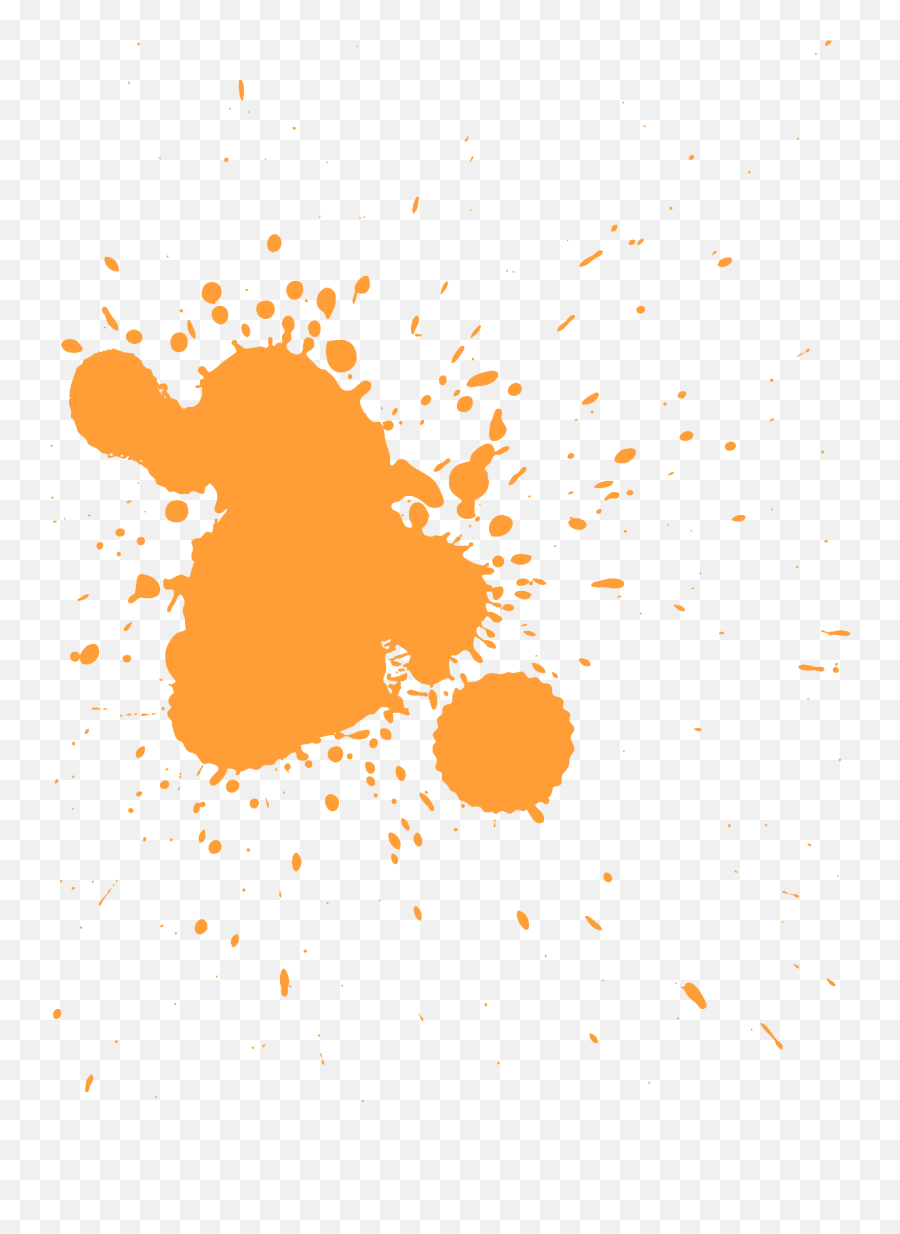 Orange Splat Png Image 38305 - Free Icons And Png Backgrounds Transparent Paint Splatter,Orange Transparent Background