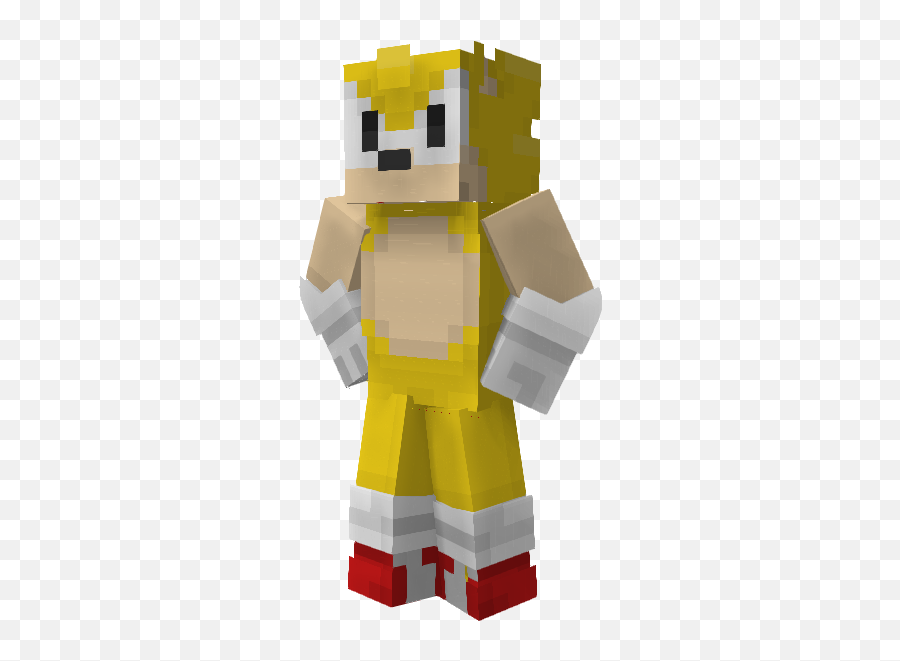 Classic Super Sonic Minecraft Skin - Toy Png,Super Sonic Png