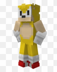 Classic Super Sonic Minecraft Skin - Toy Png,Super Sonic Png