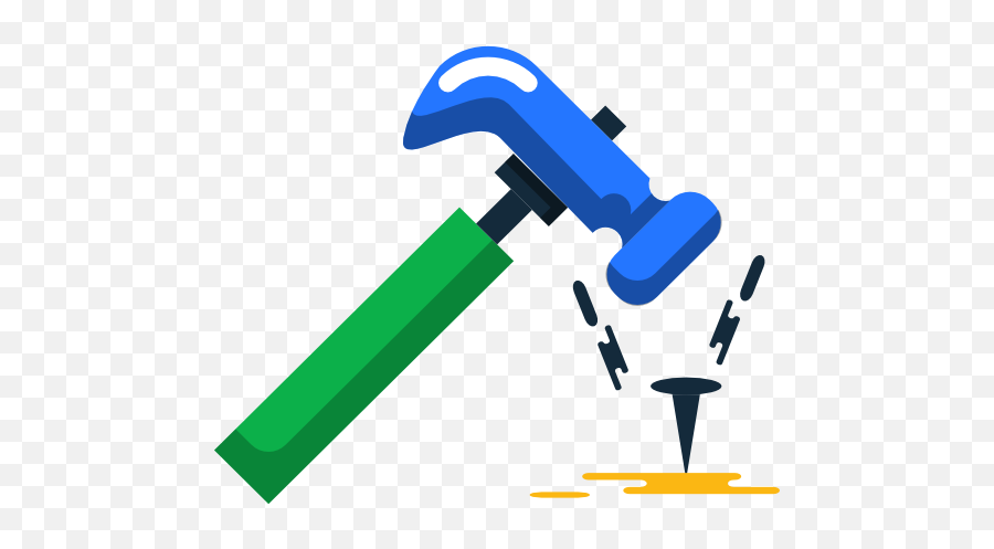 Hammer Free Icon Of Miscellanea 2 Icons - Hammer Cartoon Nail Clipart Png,Hammer Icon Png