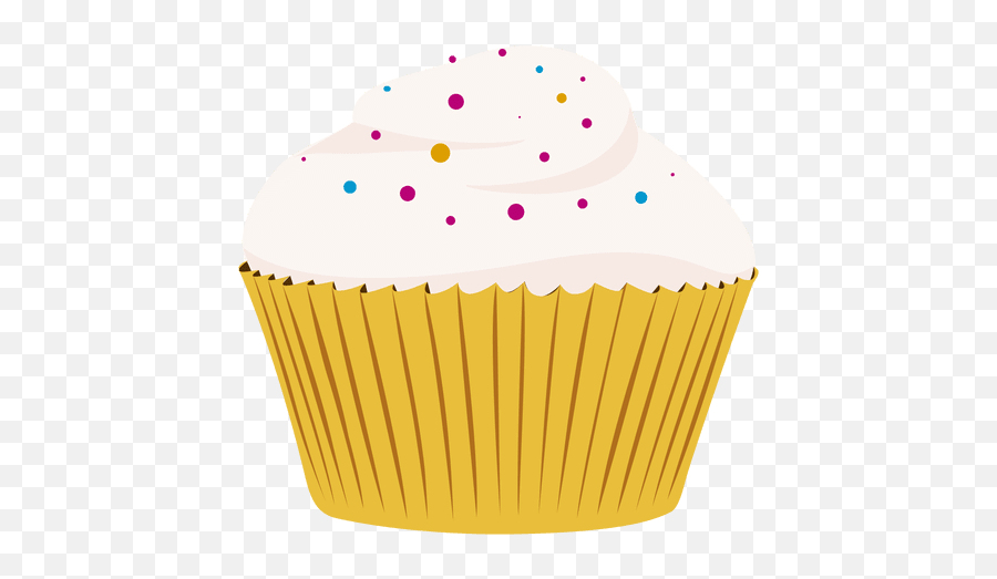 Vanilla Cupcake Illustration - Transparent Png U0026 Svg Vector File Cartoon Vanilla Cupcake Png,Birthday Cupcake Png