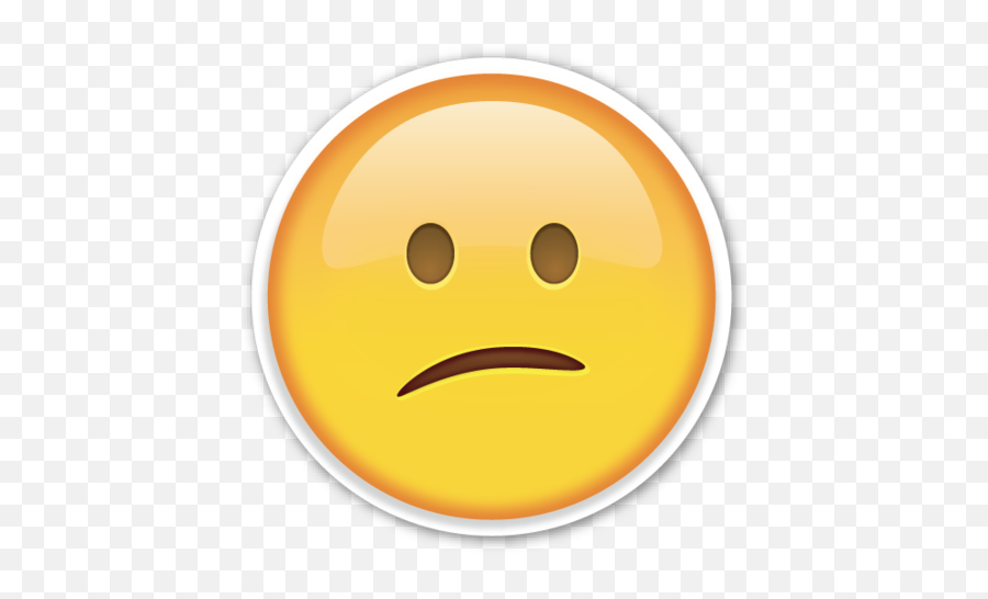 This Sticker Is The Large 2 Inch - Transparent Background Smirk Emoji Png,Confused Face Png