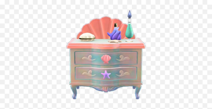 Mermaid Dresser - Animal Crossing Furniture Dresser Png,Dresser Png