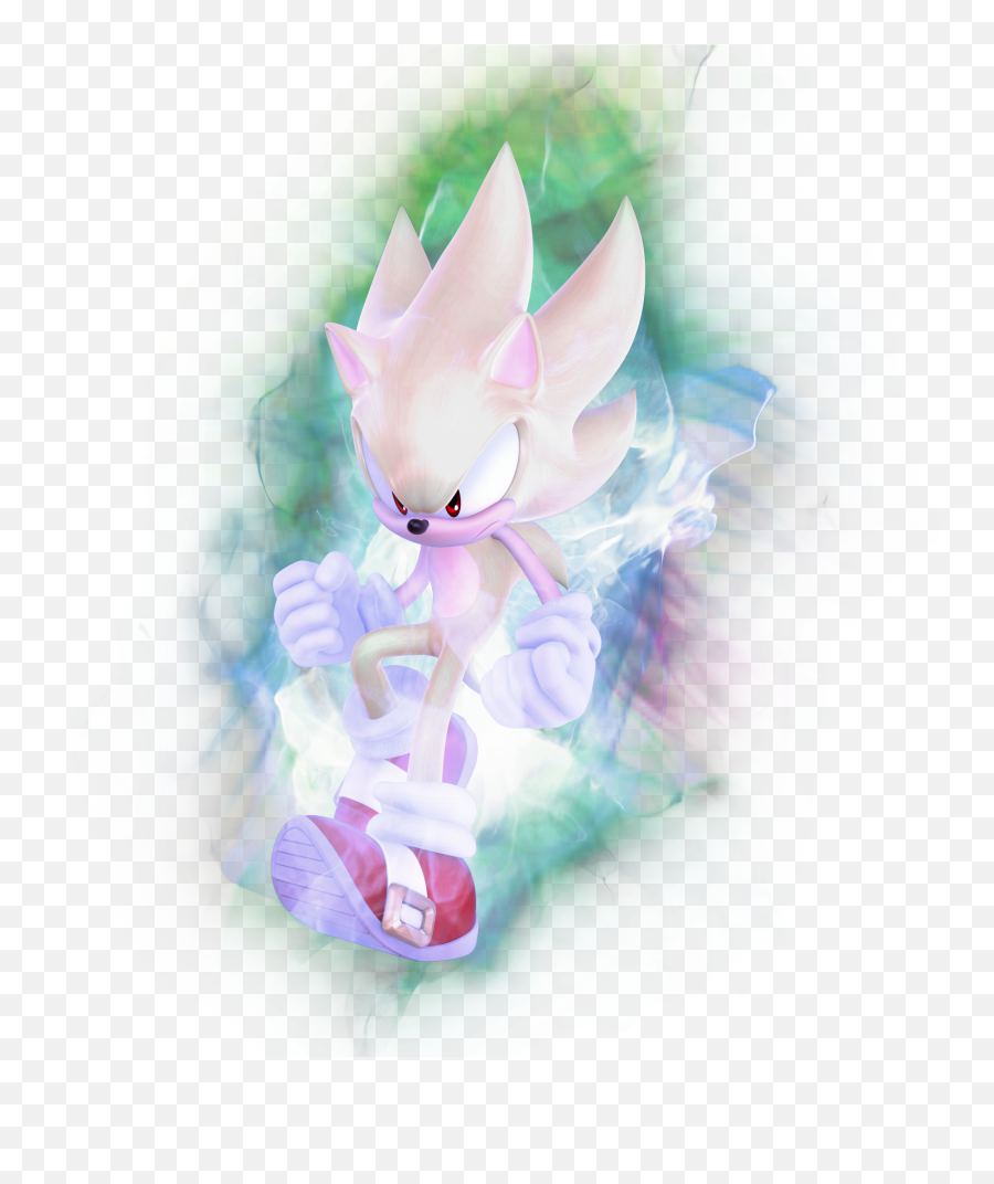 Did Super Sonic Copy Saiyan - Sonic The Hedgehog Hyper Sonic Png,Super Sonic Transparent