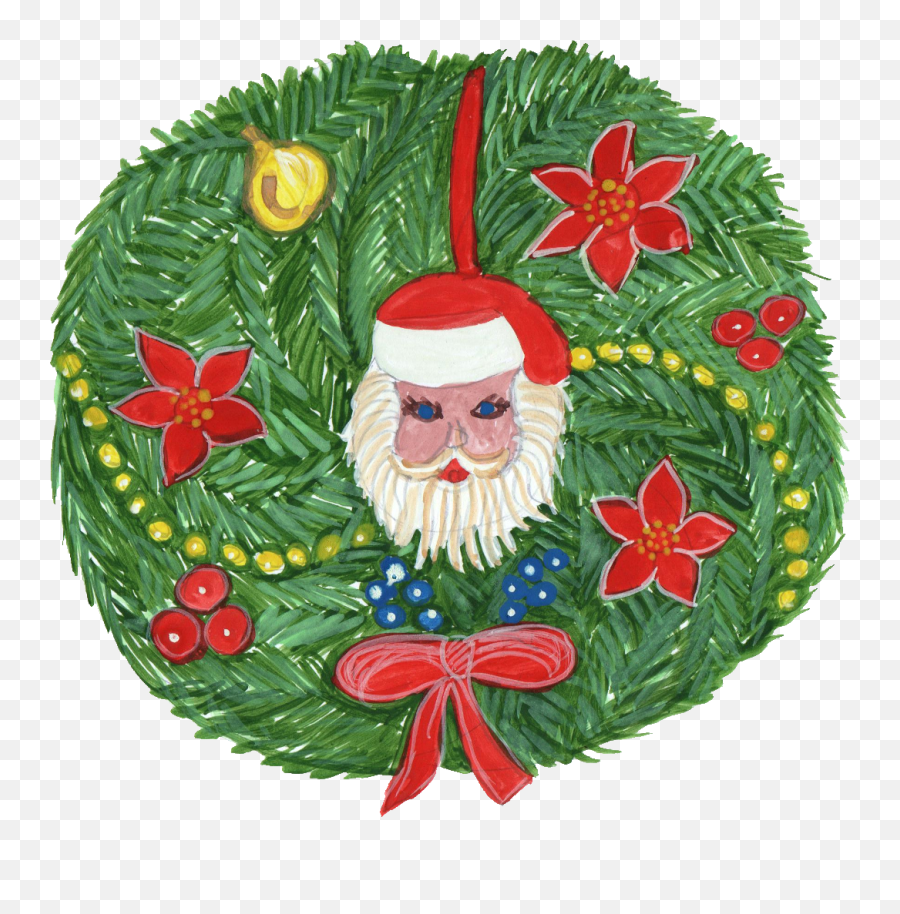 6 Christmas Wreath Transparent - Christmas Ornament Png,Christmas Wreath Png