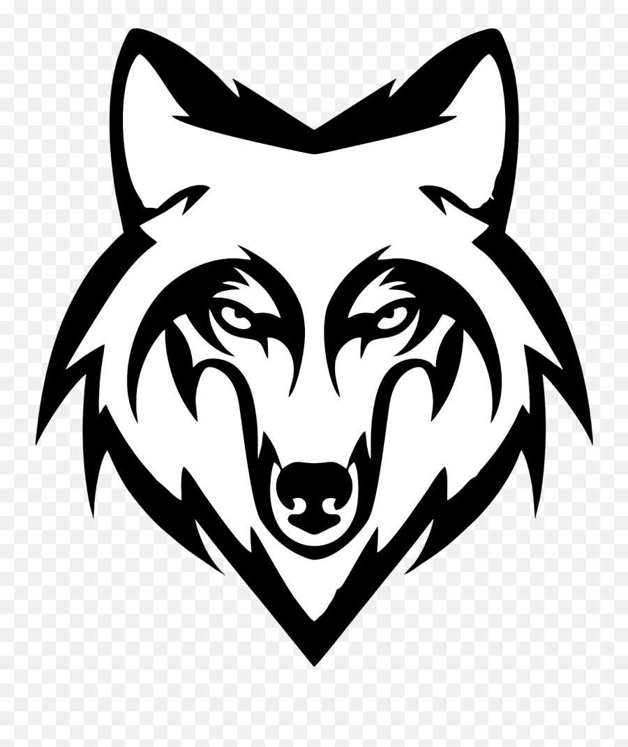 Wolf Black And White Png Transparent - Png Wolf Black And White,White Wolf Png