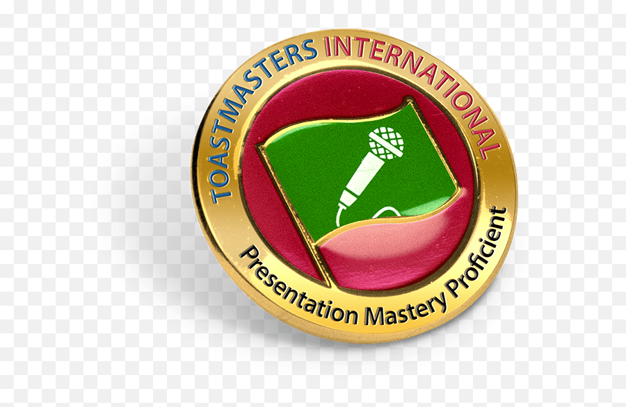 Presentation Mastery Proficient Pin - Badge Png,Toastmaster Logo