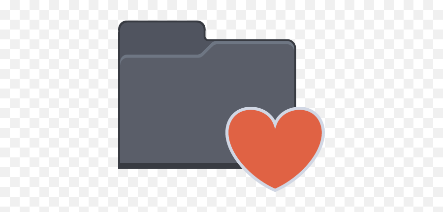 Heart Folder Icon Flat Iconset Pelfusion - Heart Icon For Folder Png,Hart Png